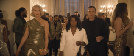 Hannah Waddingham, Octavia Spencer, and Ed Skrein in Ride or Die